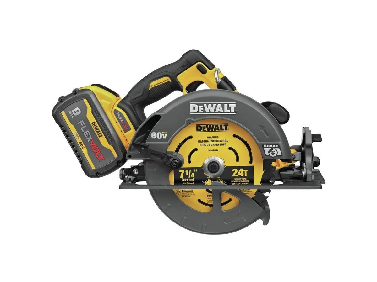 DEWALT FLEXVOLT 60V MAX* Circular Saw with Brake Kit, 7-1/4-Inch (DCS578X2)  eBay