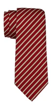 Altea Red Striped Cotton Blend Tie Made in Italy