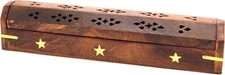 😎INCENSE BURNER WOODEN BOX WITH STORAGE + FREE 20PK INCENSE 💕RANDOM SHAPES✨