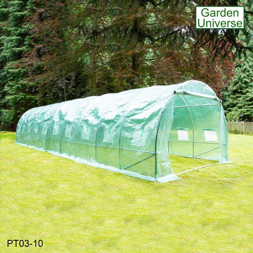 Polytunnel Gardening Greenhouse 8 Sizes By Garden Universe poly tunnel 3m - 10m - Picture 106 of 108
