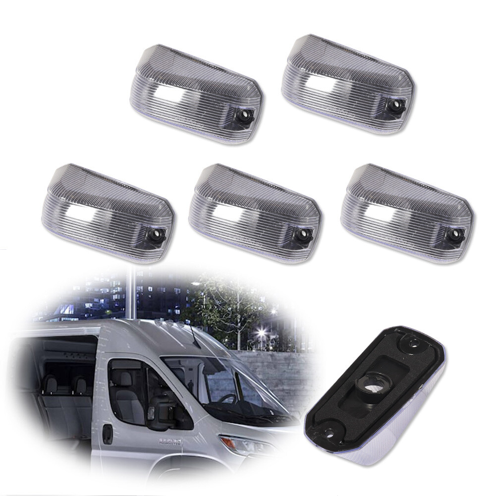 ベッドライトカバー(DODGE RAM VAN) Front Cab Roof Running Light Covers For 14-23 Dodge RAM