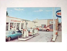 Standard Oil Gas Station 1962 Parma Ohio Ridge Rd Postcard Size Advertising NM