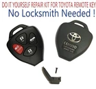 TOYOTA Camry 2006-2012 Remote Key Shell Repair Kit DIY NO Locksmith Needed A+