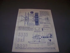 VINTAGE..1923 CURTISS CR-3 & 1922 CURTISS R-6 RACER..3-VIEWS.. (327C)