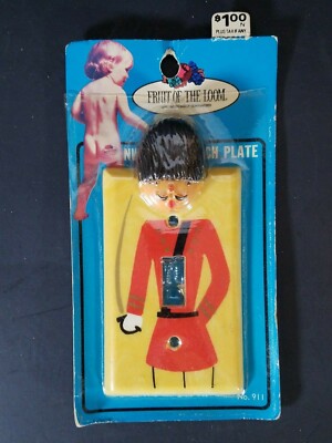 Vintage Fruit of the Loom Nutcracker 1-Gang Light Switch Cover Switch Plate NOS