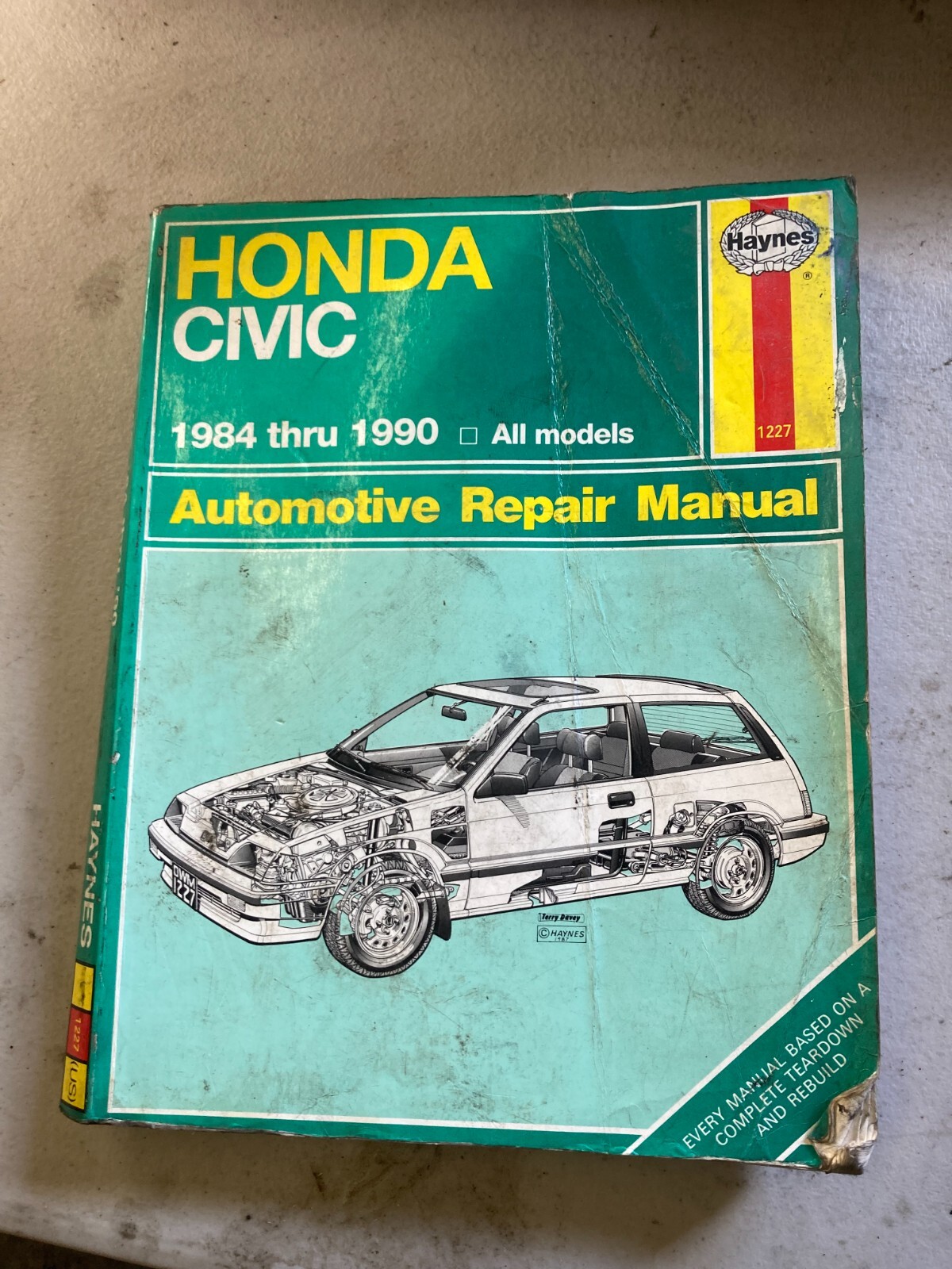 HONDA CIVIC HAYNES MANUAL SERVICE 1984 1990 SHOP MANUAL eBay