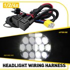 <!--F#f_0-->4x H4 LED Headlight Wiring Relay Harness Cable Kit for 9003 H6054 H5054 6052<!--F/-->