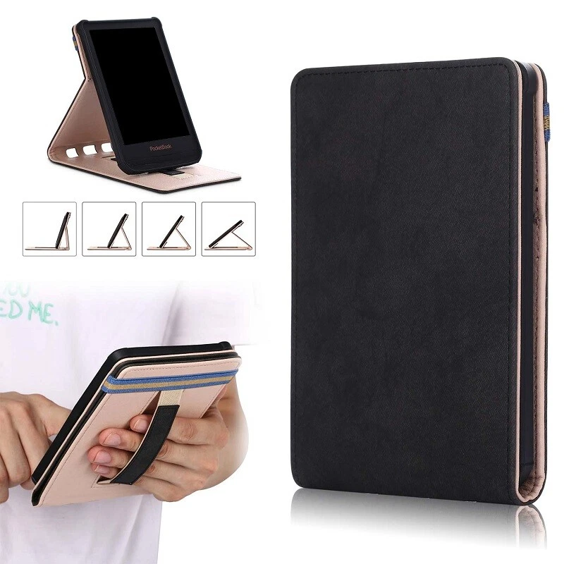 For Pocketbook 632 Aqua Tablet Case Stand Shockproof Flip Cover Leather 6'' - Image 3 of 4