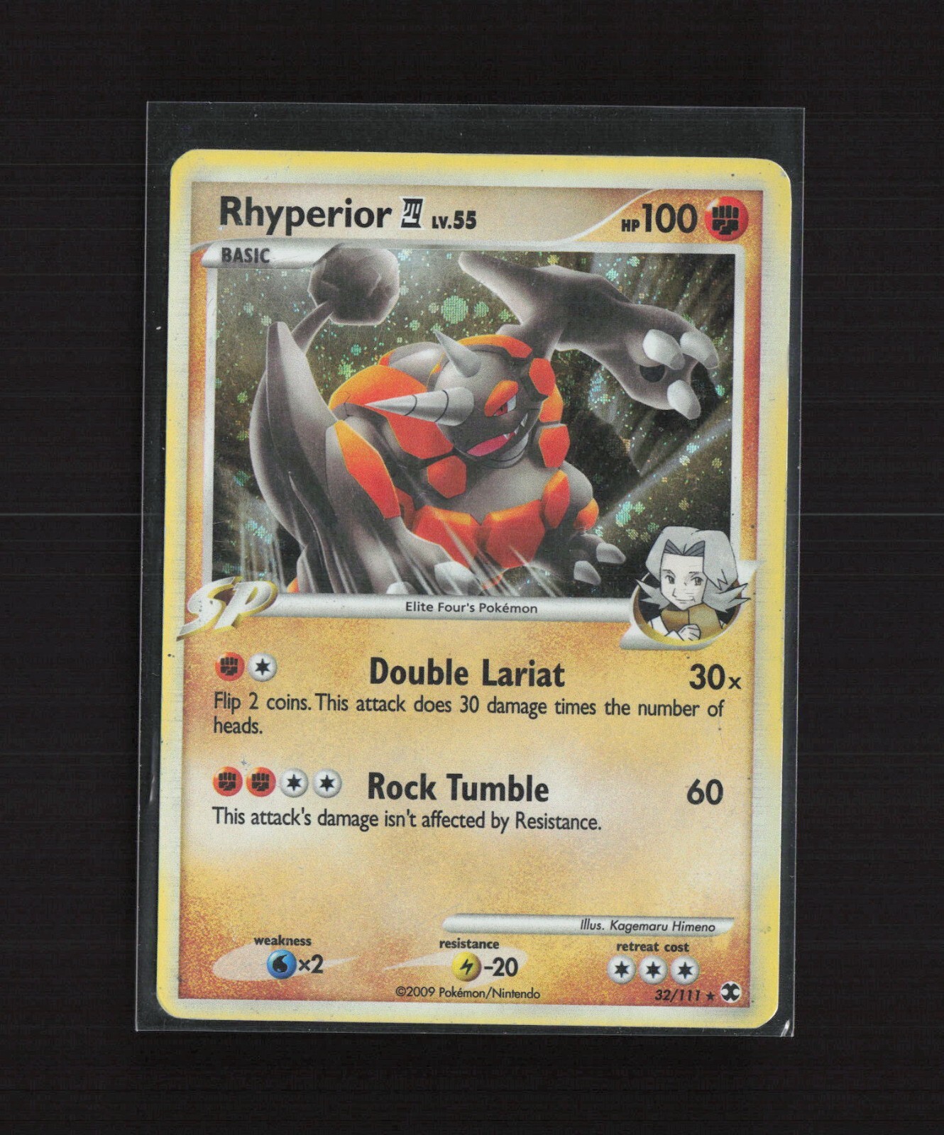 Rhyperior 32/111 Rising Rivals Holo Rare Pokemon Card