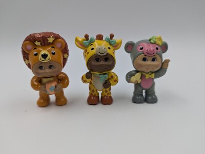 Cabbage Patch Cutie Town Zoo Friends Figuren x 3