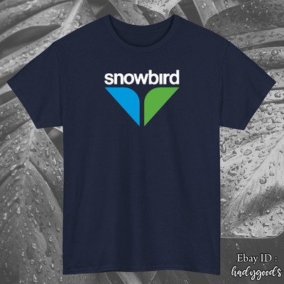 Snowbird Ski Resort Logo Black/Navy/White/Grey/Red/Blu Men's T-Shirt S-5XL