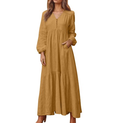 casual layered dress Casual Layered Round Neck Ruffled Sleeve Dress Charming Charlie