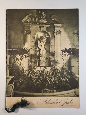 AMBASSADOR GARDEN VINTAGE RESTAURANT MENU - Main Image