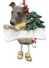GREYHOUND BRINDLE   DANGLING ORNAMENT  94