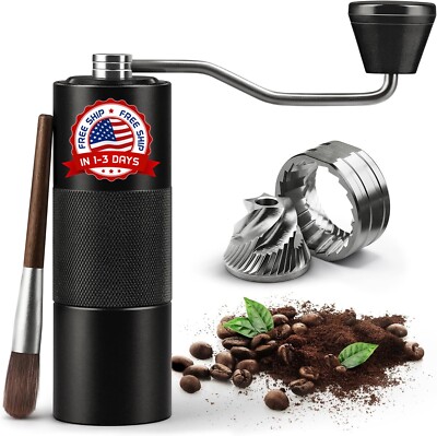 Molinillo de café manual,Molinillo de café en grano de mano de acero inoxidable.