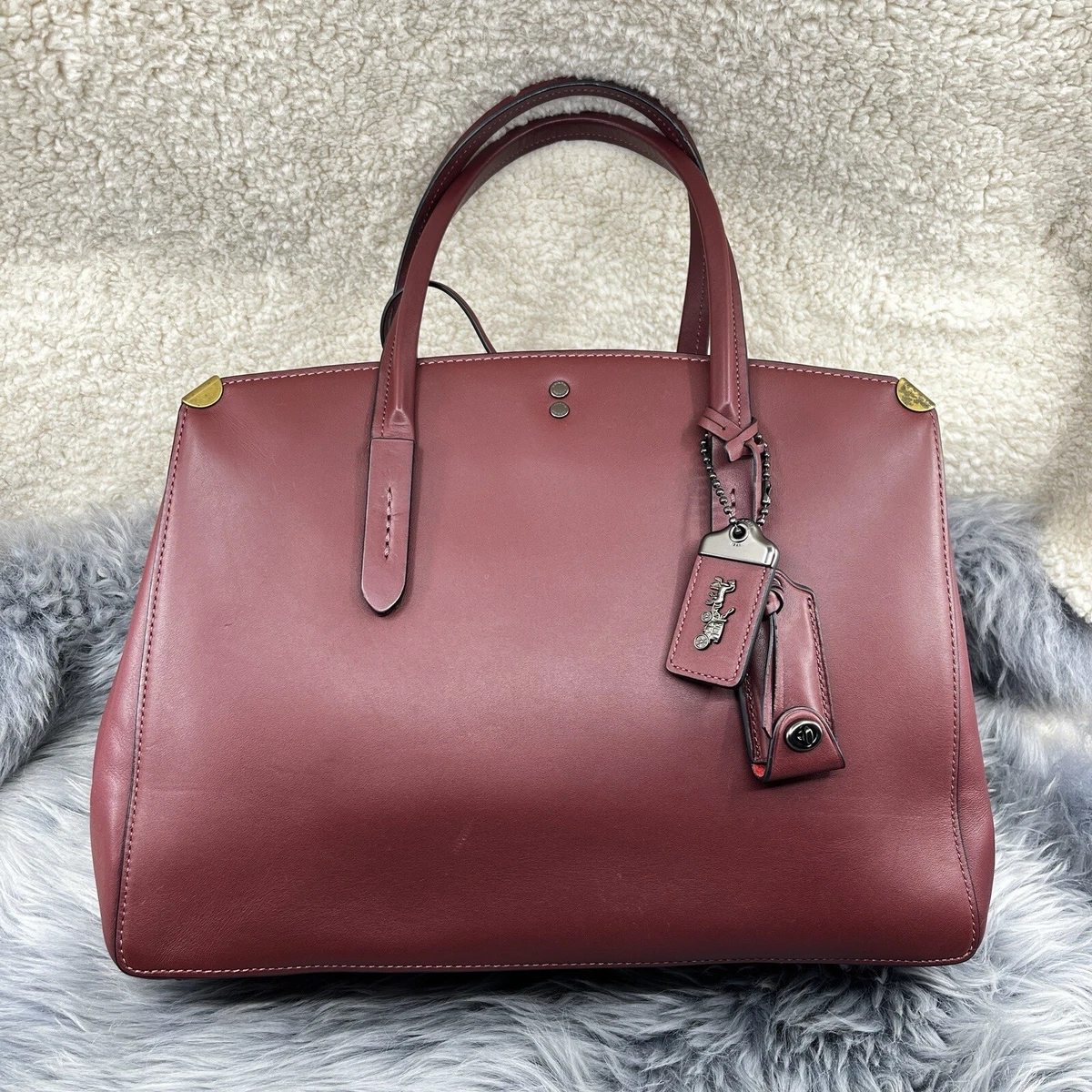 Coach cooper hotsell carryall suede