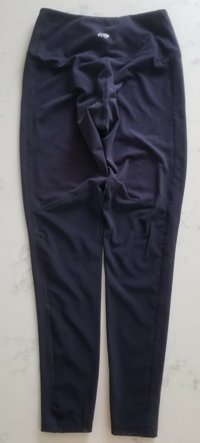 Marika Women navy blue Leggings mesh inserts size S Gem