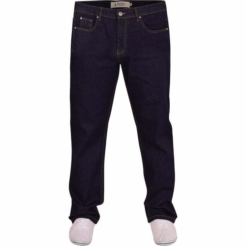 Pantalones de mezclilla para hombre resistentes de pierna recta básicos resistentes 100 % algodón con cremallera - Imagen 10 de 15