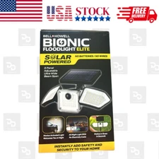 Bell+Howell Bionic Floodlight Elite Outdoor Solar powered Lt 500 Lumens superior