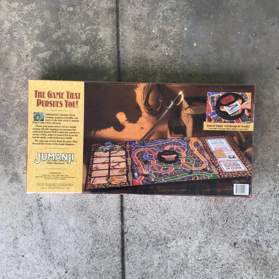 Sealed Vintage 1995 JUMANJI The Game Milton Bradley 4407 Board Game - Image 2 of 3