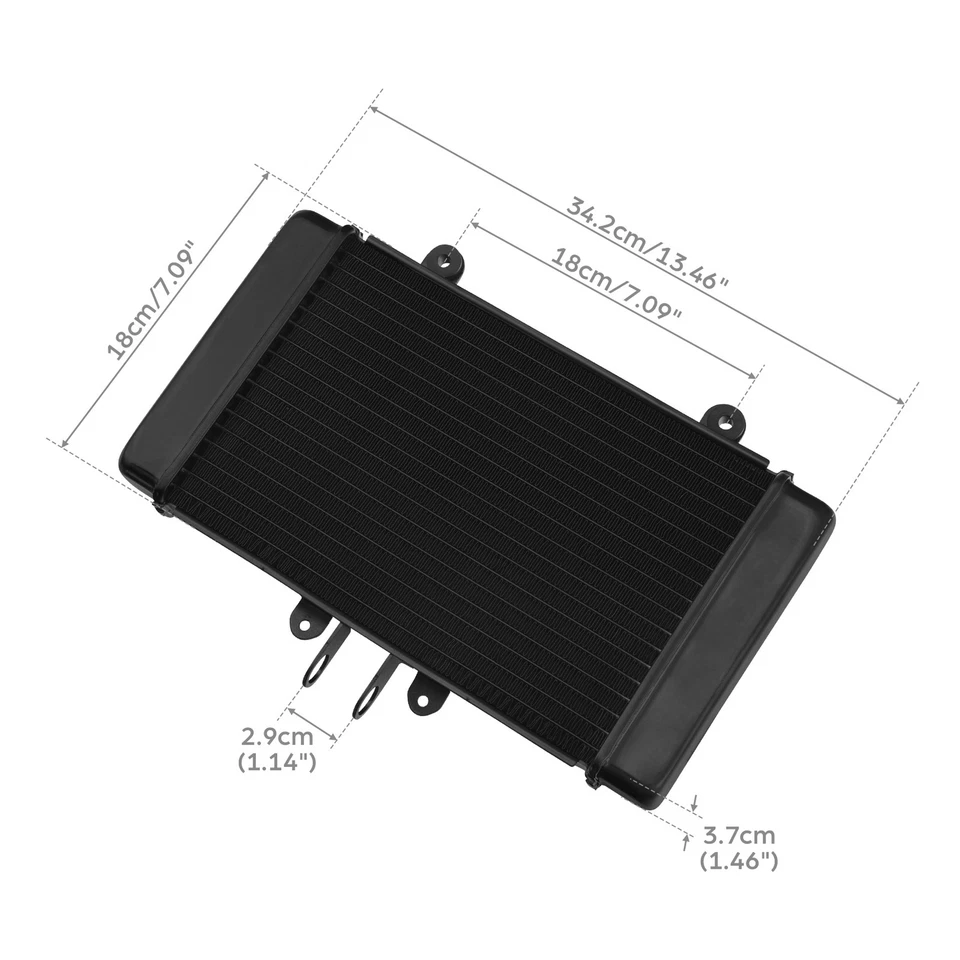 Enfriador de radiador negro apto para Honda CB-1 CB400F CB1 CB1/400 NC27 89-92 Foto 2 de 4