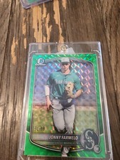 2025 Bowman Draft Jonny Farmelo Green Refractor /99 Seattle Mariners