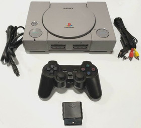 Sony PlayStation 1 SCPH-5501 Console Game System PS1 Wireless Controller Bundle