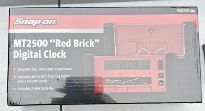 SNAP-ON MT2500 '' RED BRICK '' DIGITAL CLOCK SSX25P106