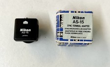 Nikon AS-15 Sync Terminal Adapter for Flash - Hot Shoe Mount - In Box