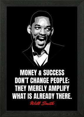 Will Smith Zitate Gerahmtes Wandbild Poster Leinwanddruck Bild