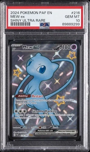 2024 POKEMON PAF EN-PALDEAN FATES SHINY ULTRA RARE #216 MEW EX PSA 10