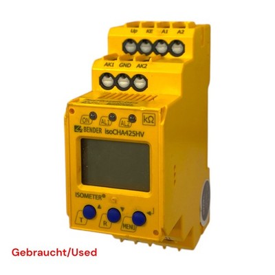 Bender Isolationsüberwachungsgerät isoCHA425HV-D4-4 + AGH420-1