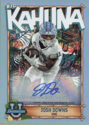 2022 Bowman U. Football Big Kahuna - North Carolina - Josh Downs - Auto /150