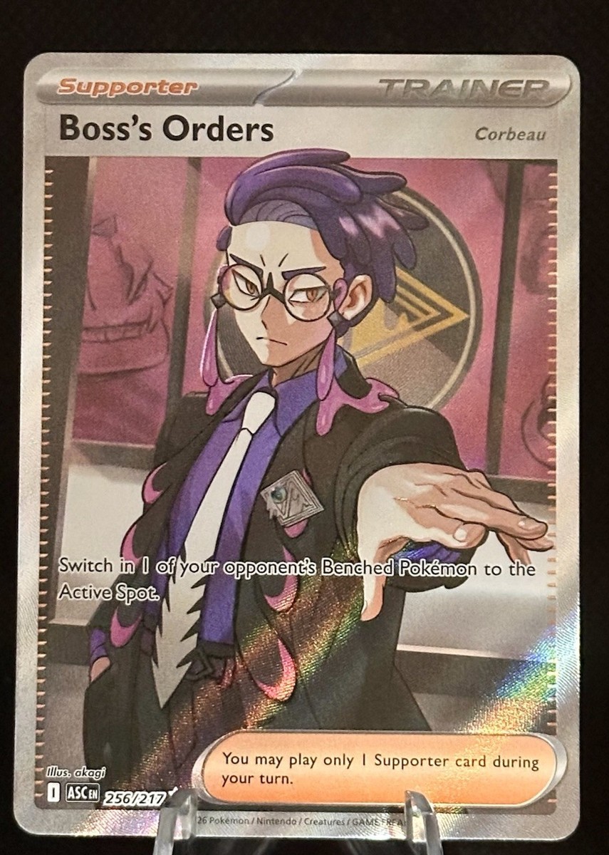 ボスの指令(カラスバ) SR 256/217 英語ver. Boss's Orders | Corbeau #256/217 | Full Art Trainer | Ascended