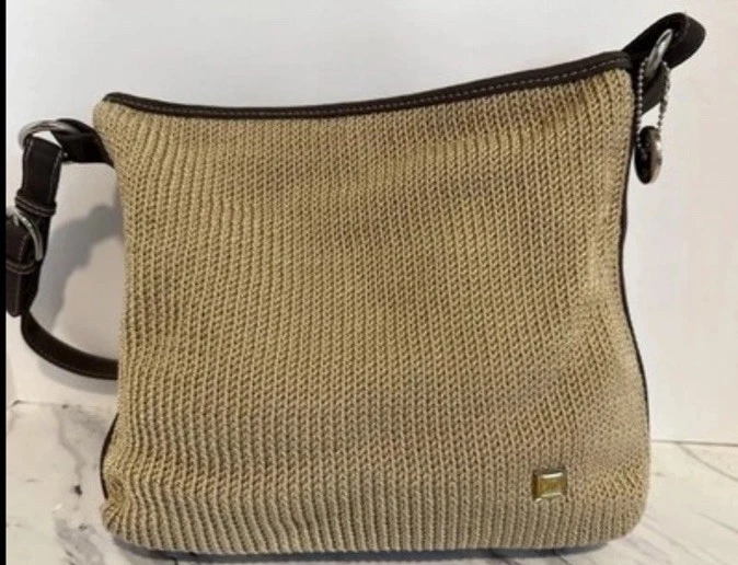 Borsa a tracolla The Sak marrone marrone chiaro borsa all'uncinetto borsa media boho chiusura zip