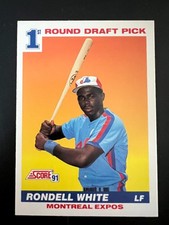 1991 Score - 1st Round Pick Rondell White #390 (RC)