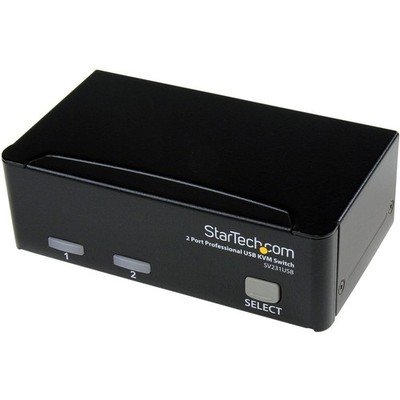 StarTech 2 Port Professional USB KVM Switch Kit with Cables