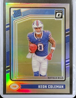 Keon Coleman Rookie - 2024 Donruss Optic - Silver Holo Prizm #263