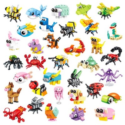 36 PCS Mini Building Blocks Party Favors Set, Goodie Bag Stuffers Building Bl...