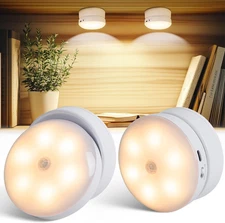 LED Puck Lights, USB Rechargeable Night Light, Magnetic Closet Light, Tap Light,