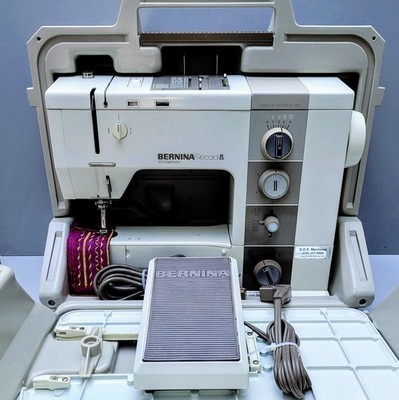 Bernina 930 Record Sewing Machine Pro-Svcd, Rebuilt Board, Warranty, Case + More