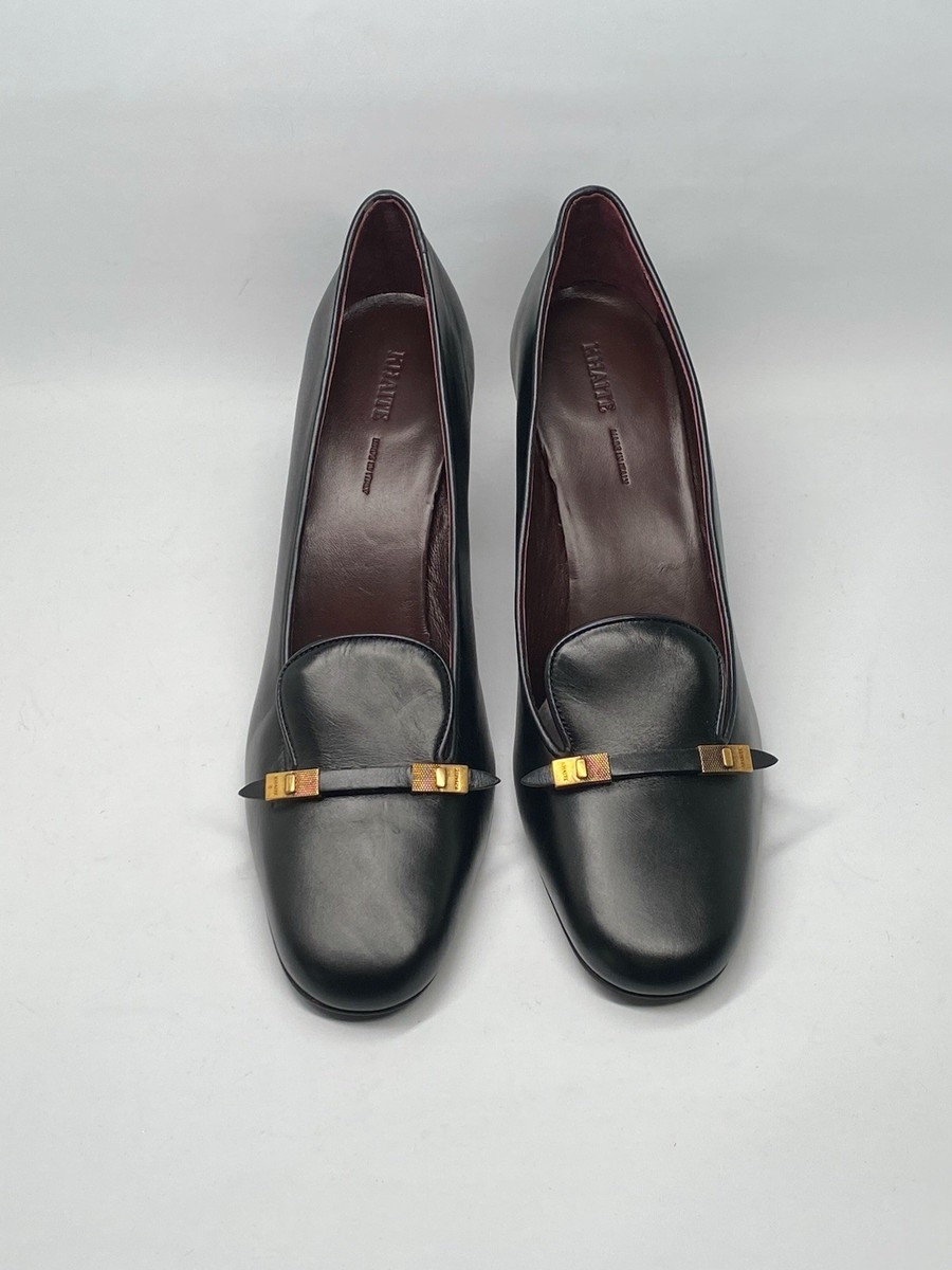 Khaite Elio 65MM Leather Loafer Pumps size 39 Retail $1120 | eBay