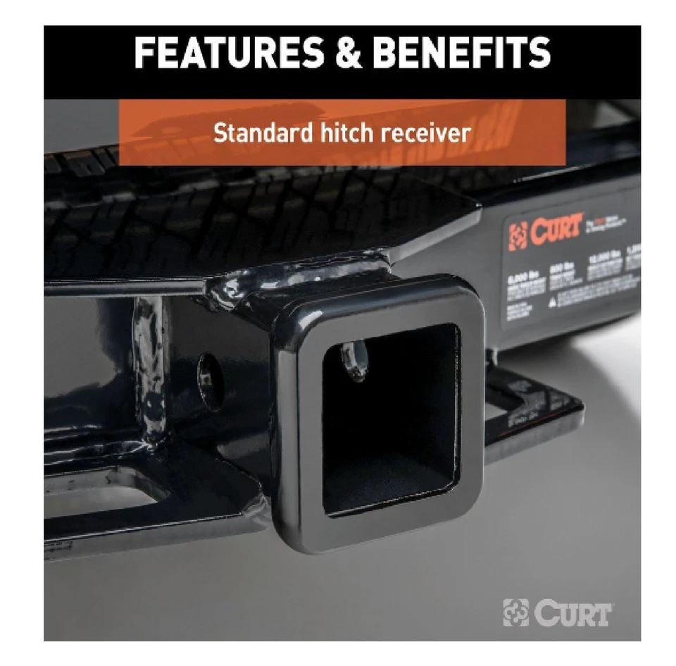 Curt Class 4 Trailer Hitch 14055 for Ford E-150 / E-250 / E-350 Super Duty Foto 3 de 4