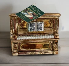 Merck Family’s Old World Christmas Blown Glass 2005 Upright Piano Ornament ~ NEW