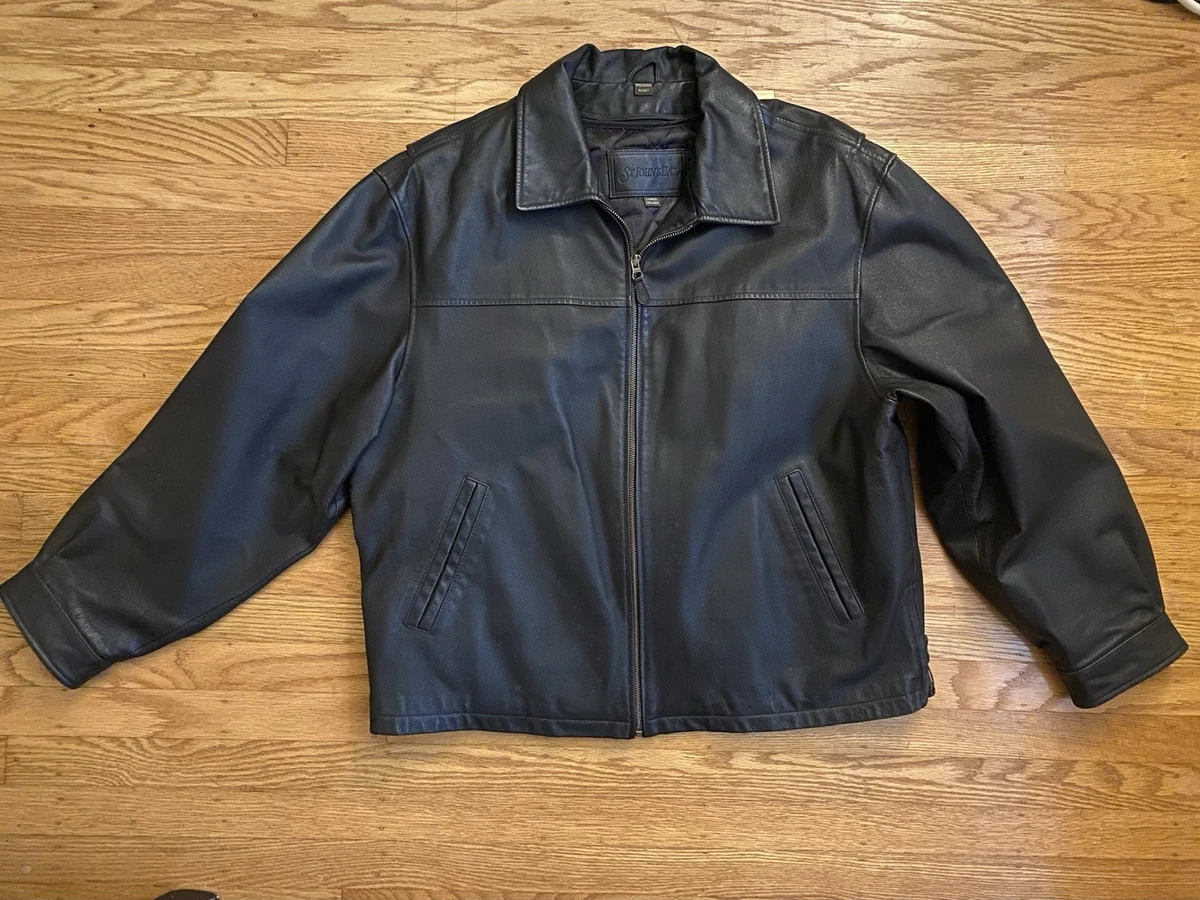 St. John's Bay Leather Outer Shell Coats, Jackets & Vests for Men