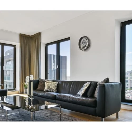 Seiko RE603N relógio de parede analógico cinza 39 melodia em movimento automação de música - Imagem 3 de 3