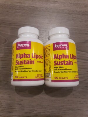 2 NewJarrow Formulas, Inc. Vegan Alpha Lipoic Sustain with Biotin 300 mg 60 Tabs