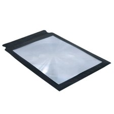 A4 Full Page 2x Magnifying Fresnel Lens BlackFrame Reading Aid