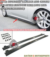 Fits 10-16 Hyundai Genesis Coupe 2dr Ck-style Bottom Line Side Sills Urethane