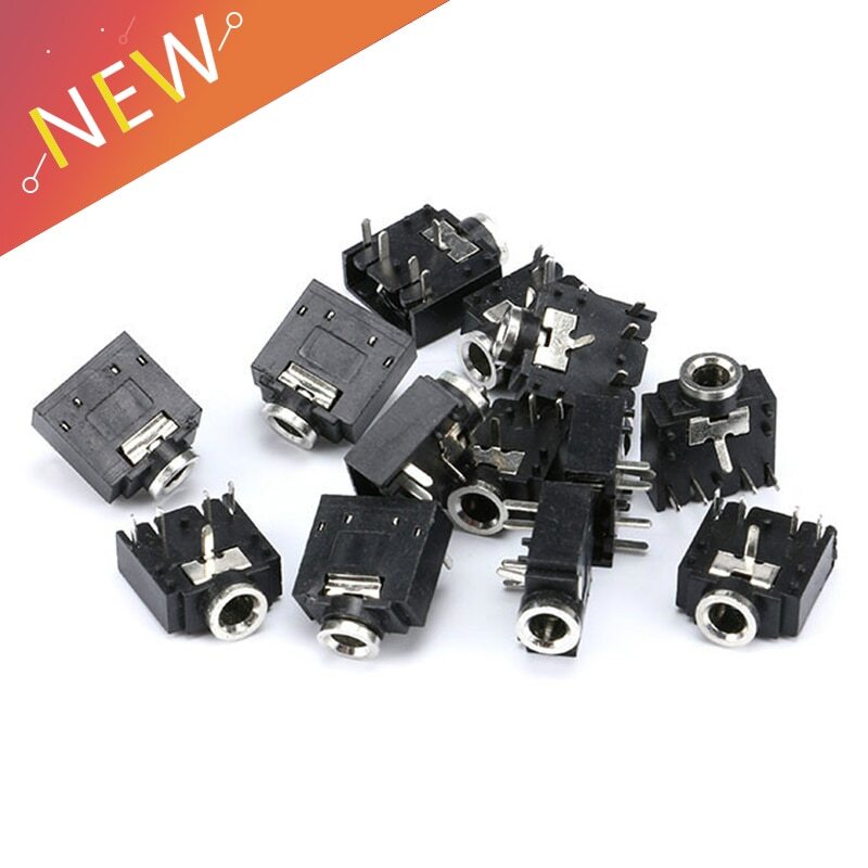 さーぽ 5Pcs 5Pin 3.5mm Female Audio Stereo Jack Socket PJ-307 PJ307 3F07
